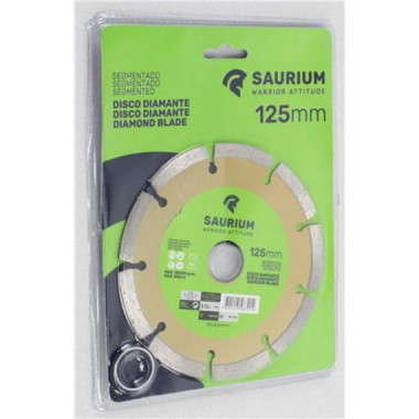 Disco de Diamante Segmentado Saurium de 125mm para Amoladora
