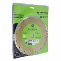 Disco de Diamante Segmentado Turbo Saurium 230mm para Amoladora