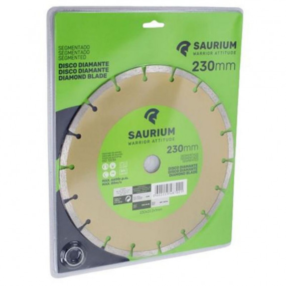 Disco de Diamante Segmentado Saurium para Amoladora Angular 230 mm