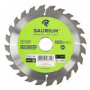 Pack de 3 Discos de Corte de Madera Saurium 185mm para Sierra Circular