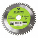Pack de 3 Discos de Corte de Madera Saurium para Sierras de 210mm