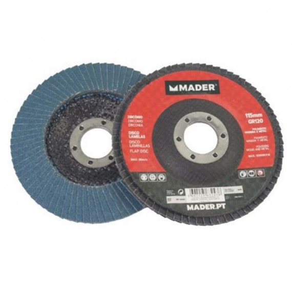 Disco Laminado de Zirconio Mader 115 mm Grano 120