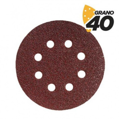 Paquete de 10 Lijas Circulares 125mm Grano 40 para Lijadora Blim BL0136