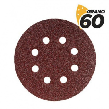 Pack de 10 Lijas Circulares Blim de 125 mm Grano 60 para Lijadora BL0136