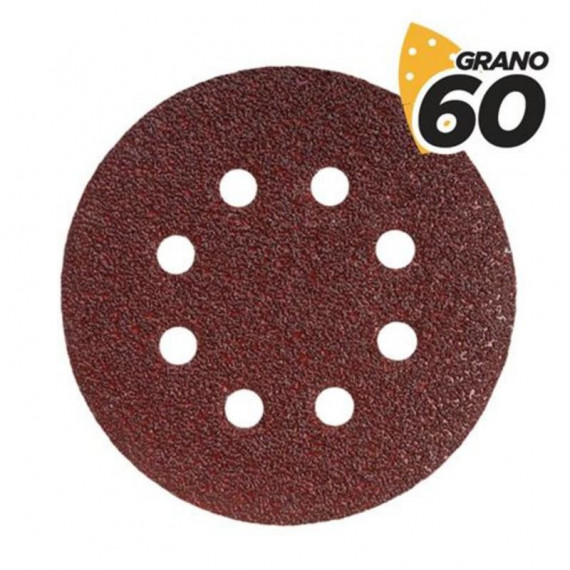 Pack de 10 Lijas Circulares de 150mm Grano 60 para Lijadora Blim Power Tools BL0136
