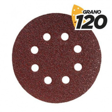 Pack de 10 Lijas Circulares Blim 150mm Grano 120 para Lijadora BL0136