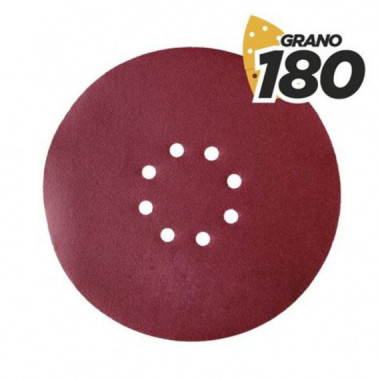 Pack 5 Lijas Redondas Blim Grano 180 con Velcro para Lijadora BL0223