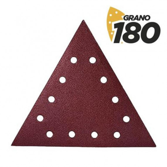 Pack de 5 Lijas Triángulo de Grano 180 con Velcro Compatible Blim BL0223