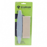 Piedra de Afilar Saurium Doble Cara para Cuchillos y Herramientas