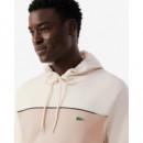 Sudadera con Capucha con Bloques de Color de Felpa de LACOSTE