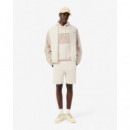 Sudadera con Capucha con Bloques de Color de Felpa de LACOSTE