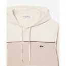 Sudadera con Capucha con Bloques de Color de Felpa de LACOSTE