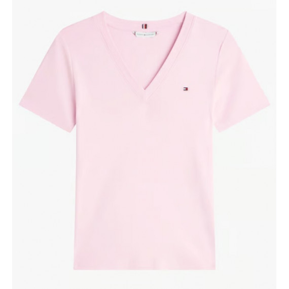 TOMMY HILFIGER - NEW SLIM CODY V-NECK SS - TPG - F|WW0WW40584/TPG