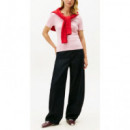 TOMMY HILFIGER - NEW SLIM CODY V-NECK SS - TPG - F|WW0WW40584/TPG