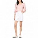 TOMMY HILFIGER - CO JERSEY STITCH V-NK SWEATER - TPG - F|WW0WW40098/TPG