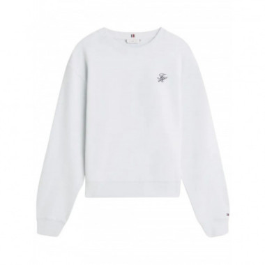 TOMMY HILFIGER - TH SCRIPT REG TERRY SWTSHRT - C7O - F|WW0WW49418/C7O