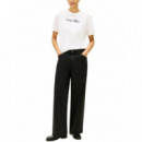 TOMMY HILFIGER - GOLD BTN SCRIPT MDRN SS TEE - YBL - F|WW0WW47819/YBL