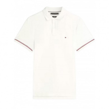 TOMMY HILFIGER - LIQUID COTTON RWB CUFF SLIM POLO - YBL - F|MW0MW41612/YBL
