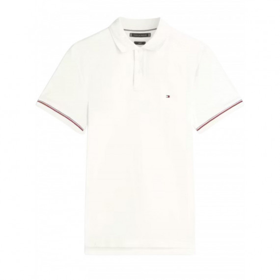 TOMMY HILFIGER - LIQUID COTTON RWB CUFF SLIM POLO - YBL - F|MW0MW41612/YBL