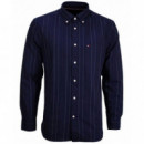 TOMMY HILFIGER - HERITAGE OXFORD PIN STRIPE SHIRT - C7G - F|MW0MW41694/C7G