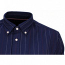 TOMMY HILFIGER - HERITAGE OXFORD PIN STRIPE SHIRT - C7G - F|MW0MW41694/C7G