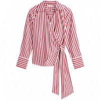 TOMMY HILFIGER - Poplin Knot Blouse With Ls - 0AA - F|WW0WW49650/0AA