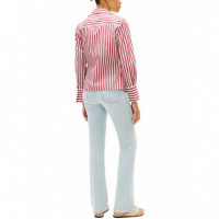 TOMMY HILFIGER - Poplin Knot Blouse With Ls - 0AA - F|WW0WW49650/0AA