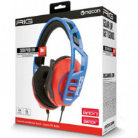 RIG Auricular Gaming 300 Pro Hn Switch-switch 2 Rojo y Azul