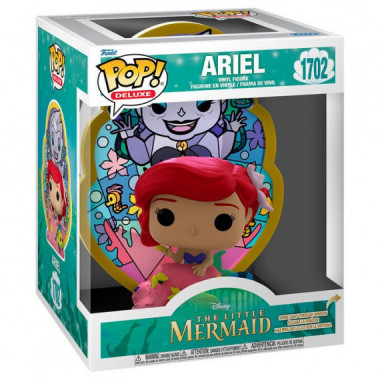 Funko Pop Ariel La Sirenita Vidriera Disney Deluxe 1702