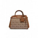 Bolsos Melinda Logo Tri Comp Satchel  GUESS