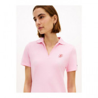 Vestidos Th Script Open-nk Polo Drs  TOMMY HILFIGER