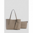 Bolso Guess Brenton tote dark taupe