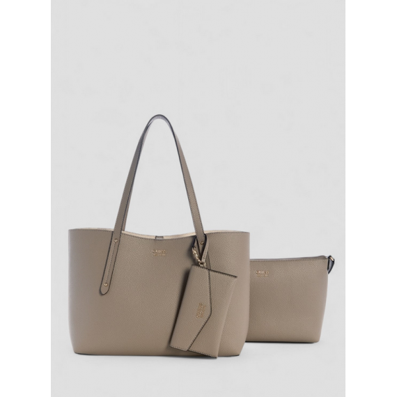 Bolso Guess Brenton tote dark taupe