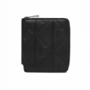 Billetera Plegada CALVIN KLEIN Negra con Cremallera