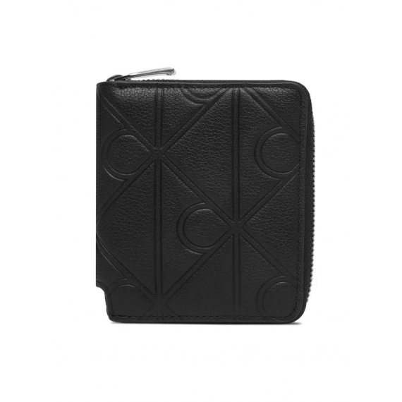 Billetera Plegada CALVIN KLEIN Negra con Cremallera