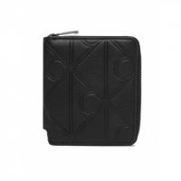 Billetera Plegada CALVIN KLEIN Negra con Cremallera