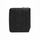 Billetera Plegada CALVIN KLEIN Negra con Cremallera