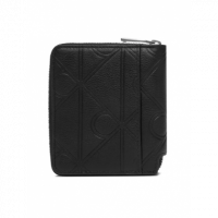 Billetera Plegada CALVIN KLEIN Negra con Cremallera