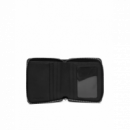 Billetera Plegada CALVIN KLEIN Negra con Cremallera