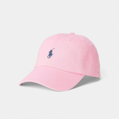 Gorra Polo Ralph Lauren rosa logo marino