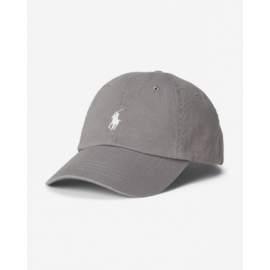 Gorra Polo Ralph Lauren gris logo blanco