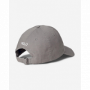 Gorra Polo Ralph Lauren gris logo blanco