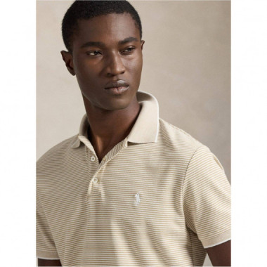 KNIT-POLO BEIGE/KHAKI