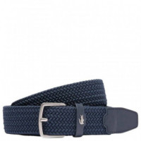 35 STRETCH WOVEN BELT BLEU NUIT