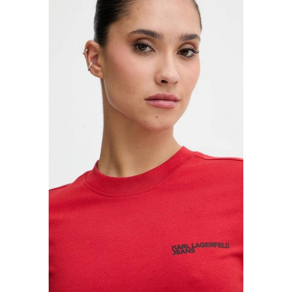 KLJ SLIM SS TEE POMPEIAN RED