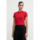 KLJ SLIM SS TEE POMPEIAN RED
