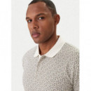 POLO SHIRT BLOCK LOGO AO CREAM   AF10819