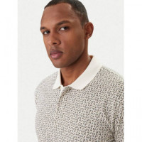 POLO SHIRT BLOCK LOGO AO CREAM   AF10819