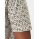 POLO SHIRT BLOCK LOGO AO CREAM   AF10819