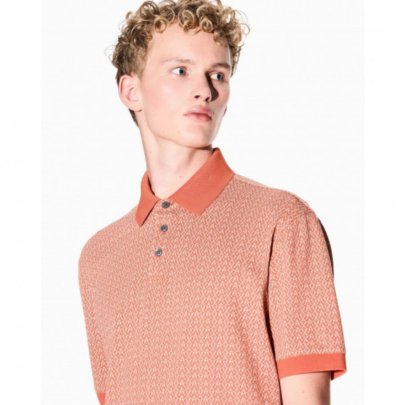POLO SHIRT ORANGE RUST AX ALLOV  AF10366